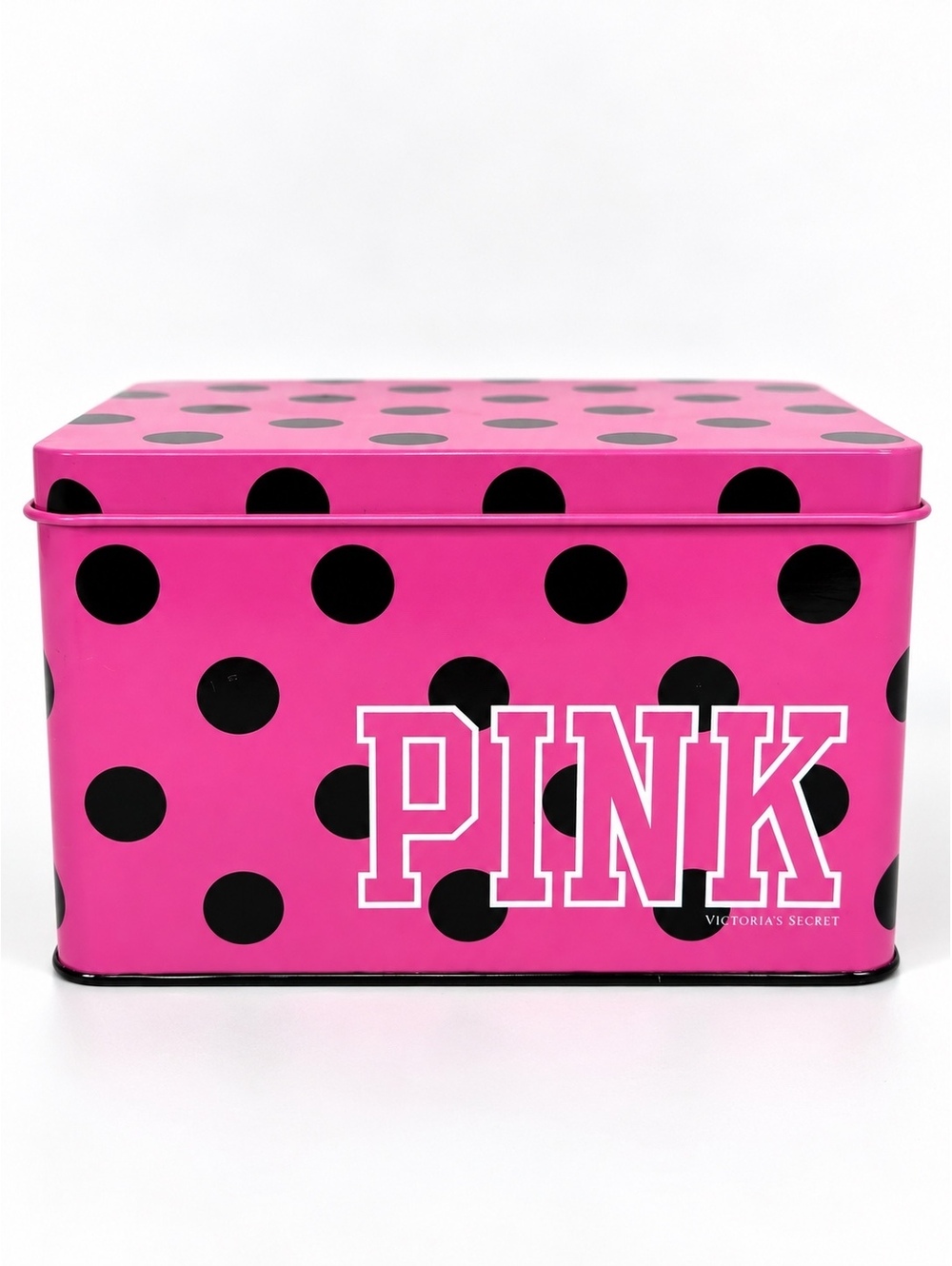 Victoria’s Secret PINK Fresh & Clean Polka Dot Metal Gift Tin Y2K
